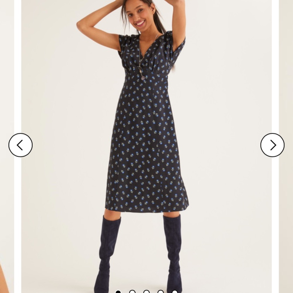 Boden rosemary dress- navy